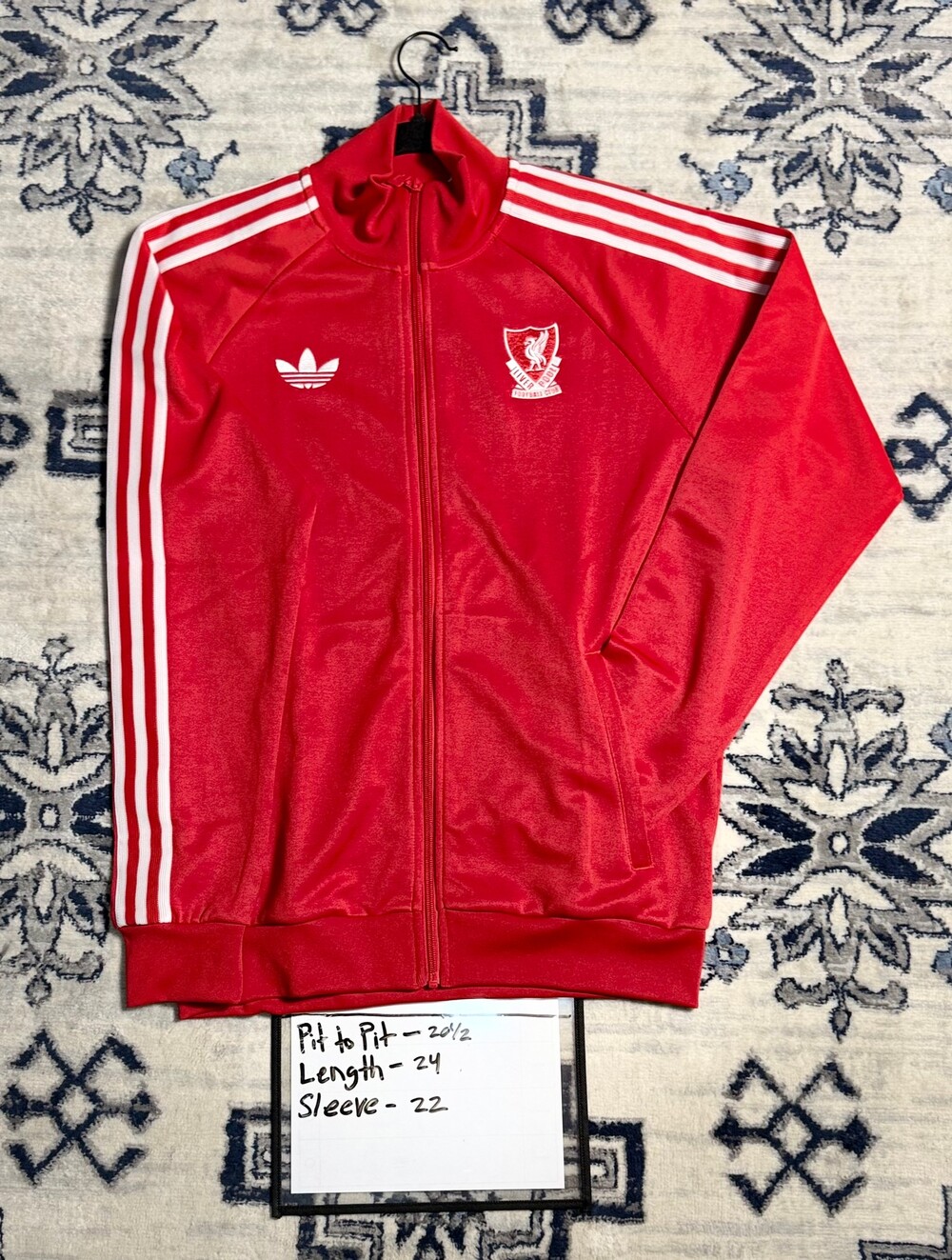 Adidas Liverpool OG Track Jacket Small Red 70/30 Polyester Cotton